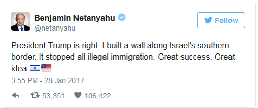 What’s in a Tweet? The Case of Benjamin Netanyahu and the Mexican Wall