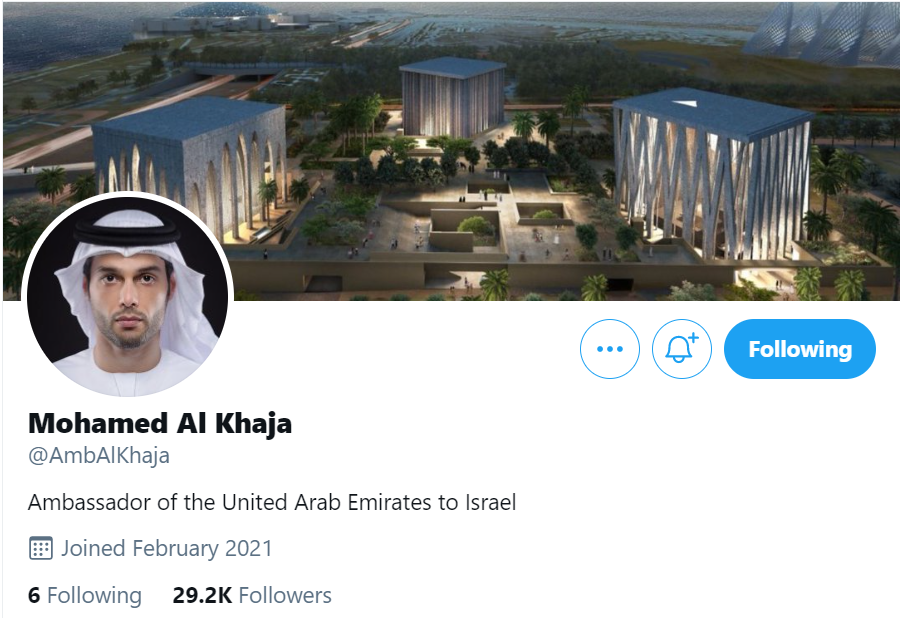 UAE Ambassador to Israel Makes Positive #Digital Impression