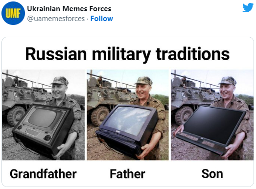 The Power of Memes: Analyzing War-Time Messaging